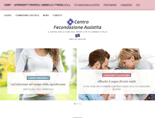 Tablet Screenshot of centrofecondazioneassistita.com